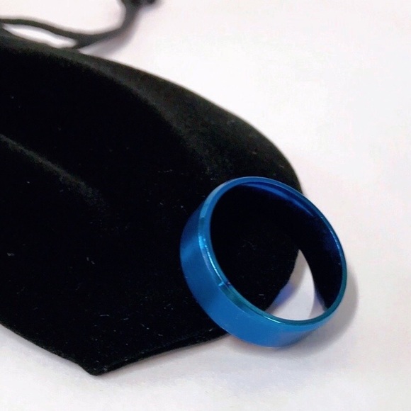 8mm Stainless Steel Titanium Band Ring Men Women - Picture 3 of 6